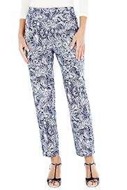 Cotton Rich Bali Print 7/8 Cropped Trousers
