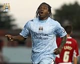 Manchester City Football Club Emile Mpenza 10x8 (254x203mm) Celebration Photograph