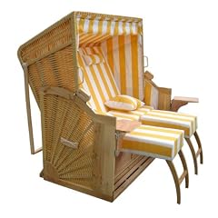 STRK-02orangeweiss Strandkorb