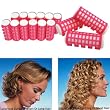 Set of 12 Hot Water Curlers Gel Infused Just Heat - 1 inch (fls)