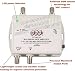 2-Port Bi-Directional Cable TV HDTV Amplifier Splitter Signal Booster with Passive Return Path (NOT FOR SATELLITE SYSTEMS)