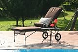 Premium All Weather Chaise/Lounge Cushion - Brown