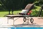 Premium All Weather Chaise/Lounge Cushion - Brown
