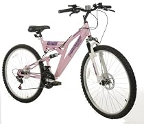 Dunlop Sport Cold Fusion 26" Wheel Womens Dual Suspension Mountain Bike