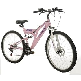 Dunlop Sport Cold Fusion 26" Wheel Womens Dual Suspension Mountain Bike