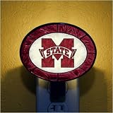 Mississippi State Bulldogs Hand-Painted Glass Nightlight
