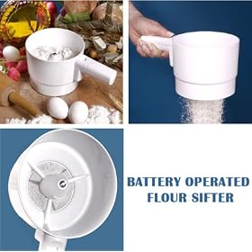 Buy Automatic 4-Cup FLOUR SIFTER - Battery Operated by Ontel