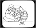 Decorated Mouse Pad with man, 