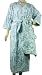 Fine Blue Toile Design Terry cloth Lined French bathrobe with travel pouch