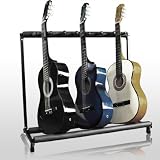 guitar stand 7 Multi Guitar Bass Folding Stand Stage 7 Holder Rack Guitar Stand guitar stand