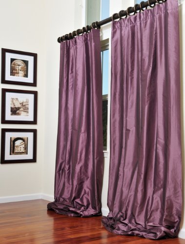 Grape Faux Silk Curtains & Drapes