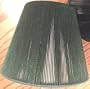 34, NEW, HUNTER GREEN, CHANDELIER, or, CANDLE LIGHTS, LAMP SHADES, CLIP-ON, for, CANDELABRA BULBS, NEW, HEAVY DUTY, LAMP SHADE, with, DARK GREEN, DOUBLED, FABRIC, CORD, with a, WHITE LINING, for, UPDATING YOUR HOME, GREEN, LIGHT, SHADE, is 3" ACROSS TOP X 5" at BOTTOM X 4" TALL, LIGHT SHADES, UPC609722846660