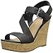 Rampage Women's Heidi Platform Ankle Strap Open Back Wedge Sandal
