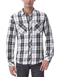 Tom Tailor Checked Shirt – Chemise détente à Carreaux – Homme – kaki/olive – L (M DE)
