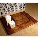 Review Teak by Infinita 899029001996 / Le Spa Teak Floor & Shower Mat, Tile Model Q, Rectangular