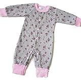 （エーライフ） A LIFE ベビー ＆ キッズ 用 ロンパース カバーオール 子供 男の子 女の子 パジャマ (XL, ライトグレー)