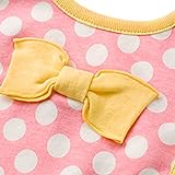 GOGO Bowknot Polka Dot Baby Girls Bib, Best Girls Bib 1 Pc-Yellow