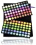 Shany Eyeshadow Palette, Bold and Bright Collection, Vivid, 120 Color