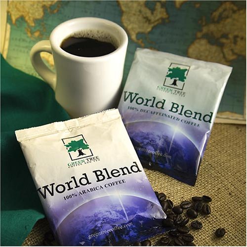 World Blend Coffee 10-12 Cup Filter Pack (Decaf) by Decaf Teas