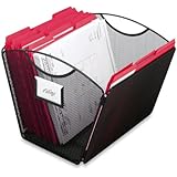 Safco Products  2162BL Onyx Mesh Desktop Tub File, Letter Size (Qty. 1), Black