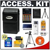 Kodak EasyShare Leather Case with 4GB Card + 4 AA Batteries & Charger + Tripod + Cameta Bonus Accessory Kit for C433, C513, C533, C613, C653, C663, C713, C743, C813, C875 Digital Cameras