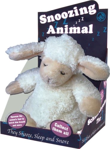 Childrens Toyshop  Toys : Snoozing and snoring lamb cuddly toy