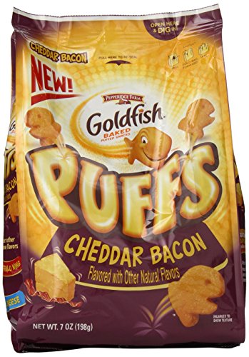 Pepperidge Farm Goldfish Puffs, Cheddar Bacon, 7 Ounce