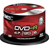 EMTEC Classic - 50 x DVD-R - 4.7 GB ( 120min ) 16x - silver - spindle - storage media