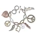 Tri Color Peace Theme Charm Bracelet Fashion Jewelry