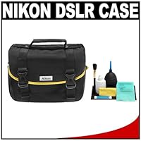 Nikon Starter Digital SLR Camera Case - Gadget Bag + Cleaning Kit for D7000, D5000, D3100, D3000, D60, and D40