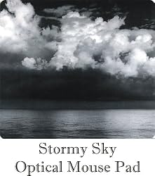 FEL5939301 Stormy Sky Optical Mouse Pad, Non-Slip Backing, Slim Profile