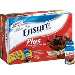 Ensure Plus Complete Balanced Nutrition Shake, Creamy Milk Chocolate, Institutional Use, 8 Oz, 24/cs