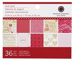 Martha Stewart Crafts Key And Heart Mat Pad, 36 Sheets