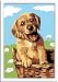 Ravensburger 29532 - Hund im Korb - Malen nach Zahlen, 12 x 8,5 cm