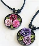 Quilled Creations Quilling Kit Romantic Roses Necklace