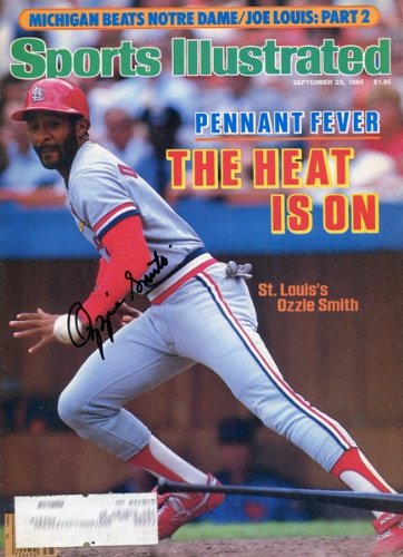 Ozzie Smith Autographed/Hand Signed September 23, 1985 Sports Illustrated Baseball Magazine