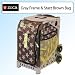 Zuca Sport Bundle With Gray Frame & Starz Brown Insert Bag w/Blue Pink Yellow Stars