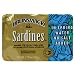 Brunswick Sardines in Spring Water, No Salt Added, 3.75-Ounce Tins (Pack of 25)