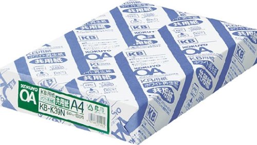 KOKUYO KB用紙(ホワイト再生紙) A4 500枚 KB-K39N