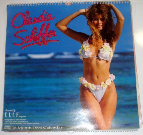 1994 Claudia Schiffer 16 Month Calendar 15 X 15