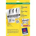 Etikett-Laser Typenschild 210X297 20St L6013-20 Z Rand Rundum Silber