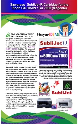 Sawgrass SubliJet R Ricoh GX5050N/GX7000 Cartridge - Magenta *** F r e e Shipping ***