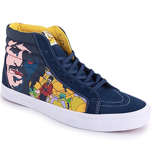 Vans Sk8 Hi Men's Beatles Face Dress Hi Top Skateboard Shoes