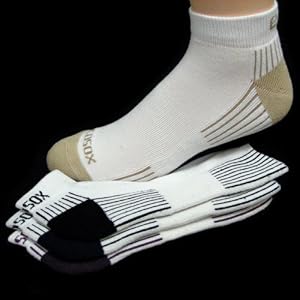 Viscose from Bamboo Mens White Lo Cut Socks