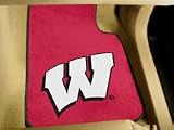 Wisconsin Badgers W 24 x 18 2 Piece Car Floor Mat Set