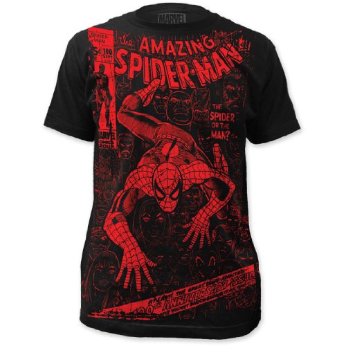 Spiderman - Spider or the Man (slim fit) T-Shirt Size M
