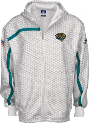 Jacksonville Jaguars White Conflict Hooded Sweatshirt