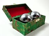 Polished Steel Chinese Exercise Ball #4 for Health & Strength Chrome