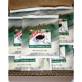 28 Decaf single serve, single cup coffee in tea bags