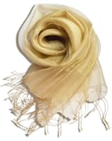 Heyjewels doux longue Echarpe Foulard elegant femme a la mode en soie